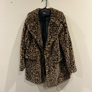Leopard Print Women's Coat